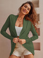 TINYA Women's Open Front Casual Long Sleeve Knit Cardigan, Classic Sweater with Pockets