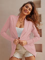 TINYA Women's Open Front Casual Long Sleeve Knit Cardigan, Classic Sweater with Pockets