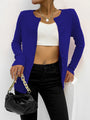 Women's Lightweight Button Down Cardigan Long Sleeve Casual Crew Neck Soft Knit Cardigans Sweater Tops