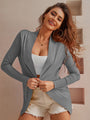 TINYA Women's Open Front Casual Long Sleeve Knit Cardigan, Classic Sweater with Pockets
