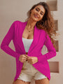TINYA Women's Open Front Casual Long Sleeve Knit Cardigan, Classic Sweater with Pockets