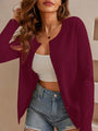 Women's Lightweight Button Down Cardigan Long Sleeve Casual Crew Neck Soft Knit Cardigans Sweater Tops