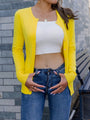 Women's Lightweight Button Down Cardigan Long Sleeve Casual Crew Neck Soft Knit Cardigans Sweater Tops