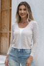 Women's Long Sleeve Textured Open Front Knit Cardigan