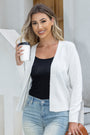 Women's V-Neck Long Sleeve Buttoned Knit Top