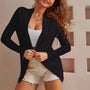 TINYA Women's Open Front Casual Long Sleeve Knit Cardigan, Classic Sweater with Pockets